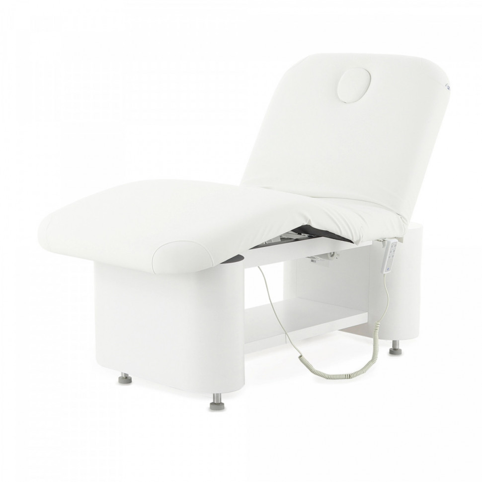 Массажный стол электрический MED-MOS ММКМ-2 (КО-152.1Д) белый, с подогревом ложа (S)