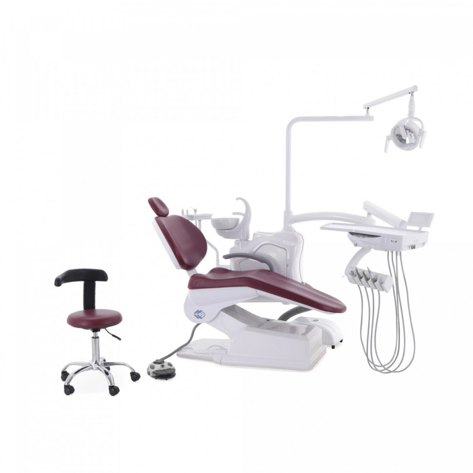 Стоматологическая установка CQ-215 (СО-001М-00) бордо, нижняя подача