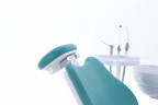Стоматологическая установка CQ-217 (СО-004М-02) голубой, нижняя подача